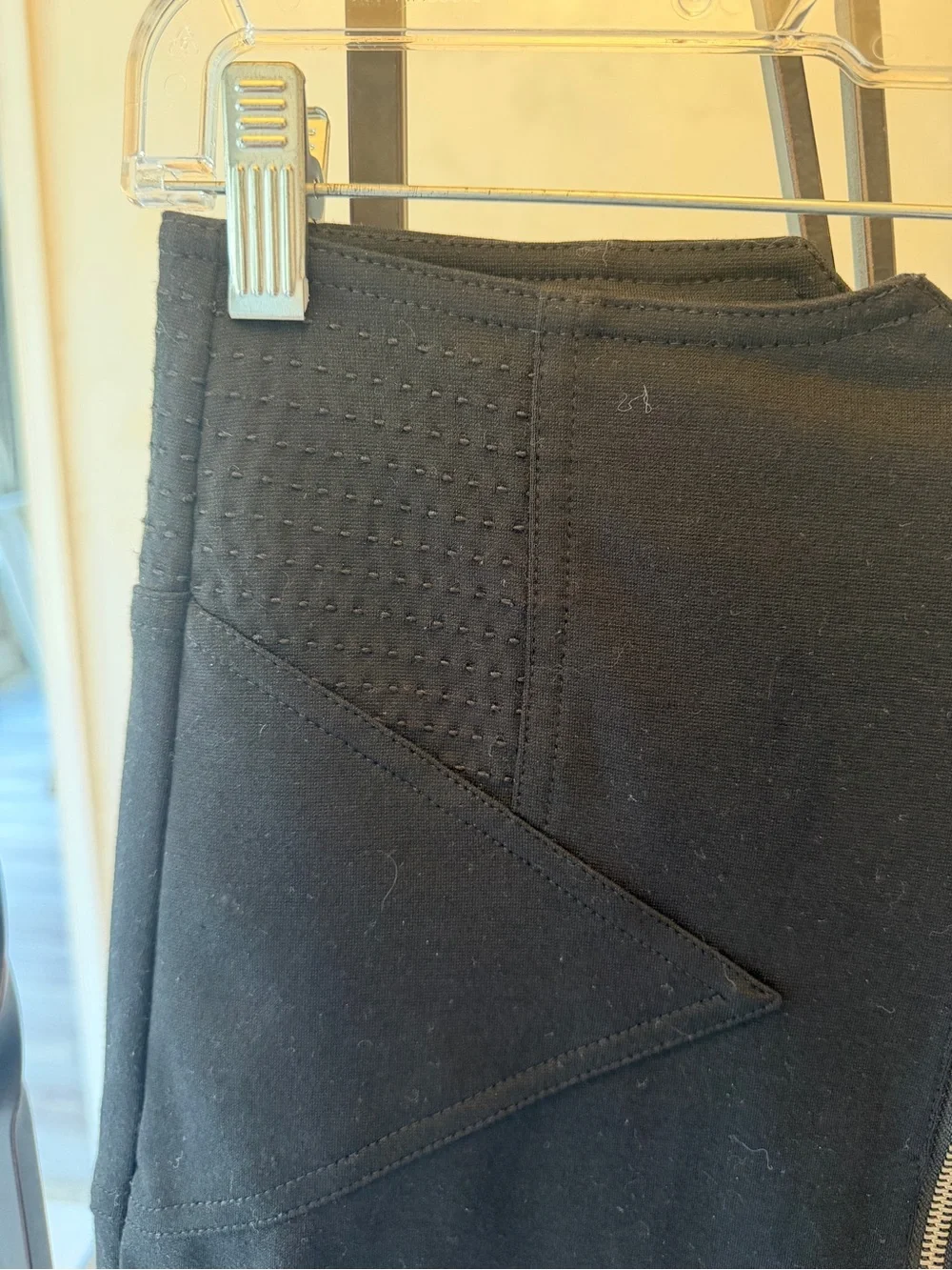 BCBG Generation Front Zip Black Mini Skirt